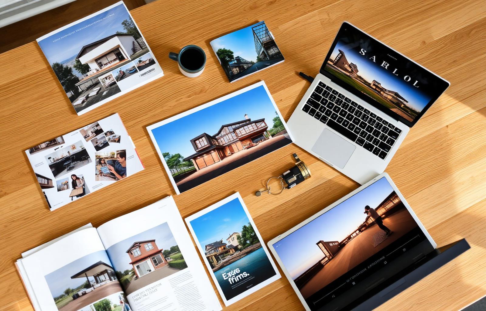 Premium real estate marketing kit --- brochures, photography, film and digital campaign